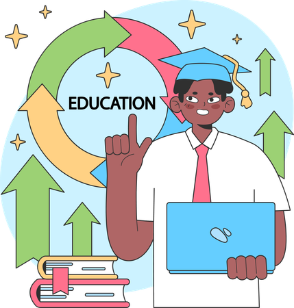 Éducation d'affaires  Illustration