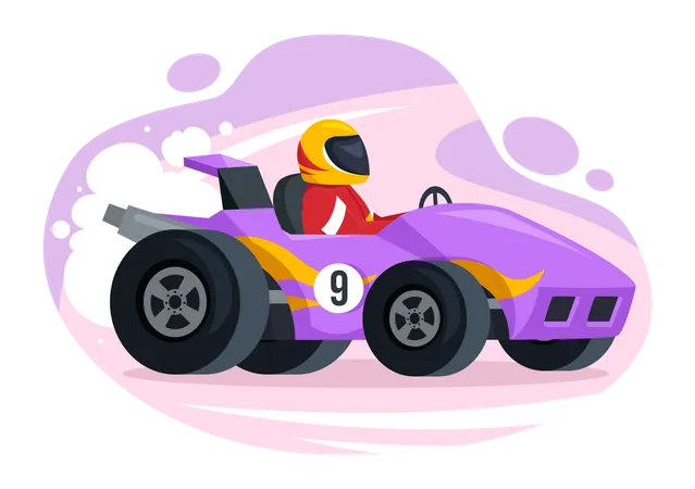 Formel-Rennsportwagen  Illustration