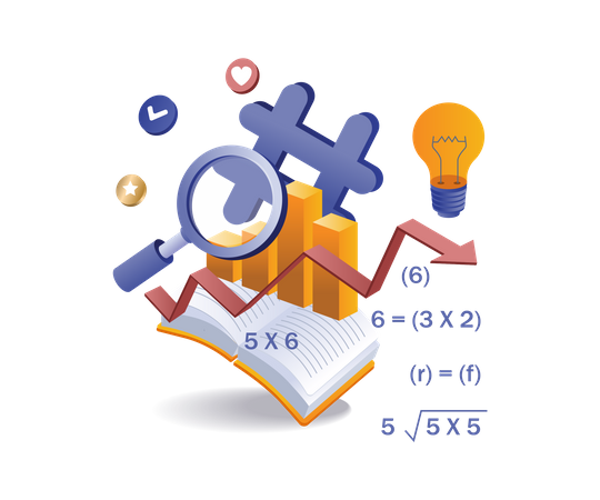 Formula idea for SEO friendly hashtags  Illustration