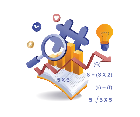 Formula idea for SEO friendly hashtags  Illustration