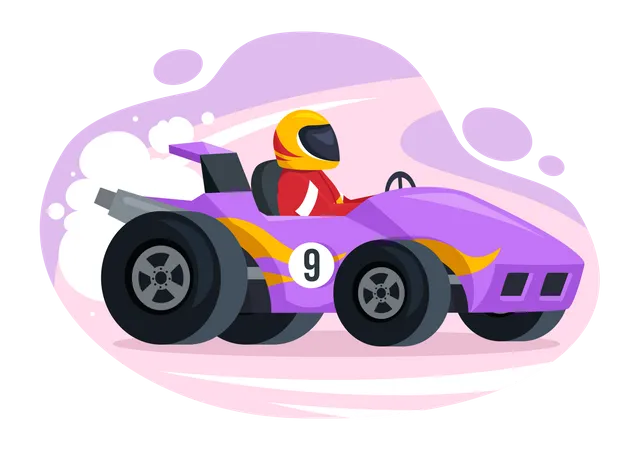 Formula Racing Sport Car  Illustration