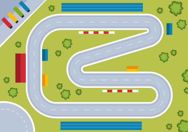 Formula Racing track  Illustration