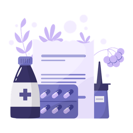 Formulaire de médicament et de prescription  Illustration