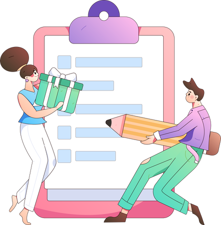 Formulaire de questionnaire de demande  Illustration