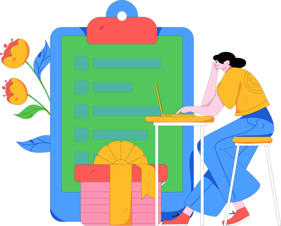 Formulaire de réponse client  Illustration