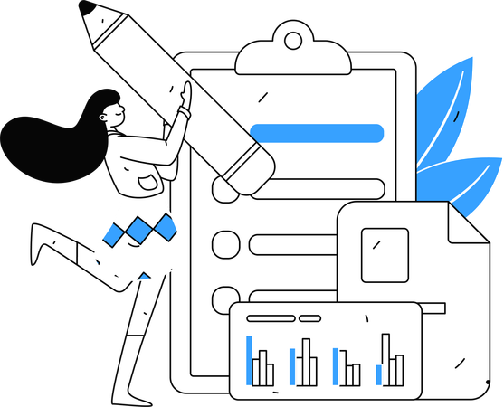 Formulaire de réponse client  Illustration