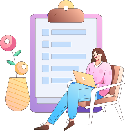 Formulaire kyc Illustration