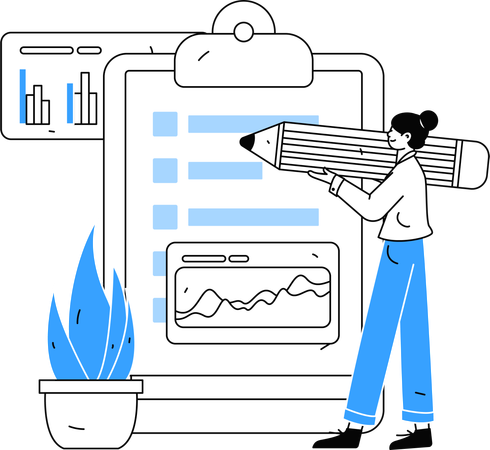 Formulário de resposta do cliente  Ilustração