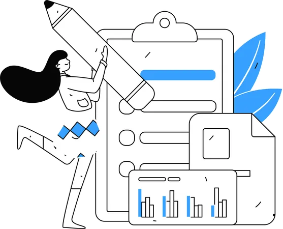 Formulário de resposta do cliente  Ilustração