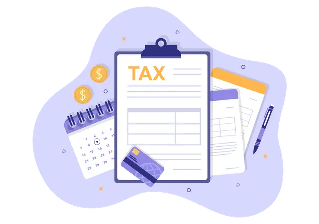 Formulário de impostos  Ilustração