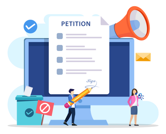 Formulário de petição  Ilustração