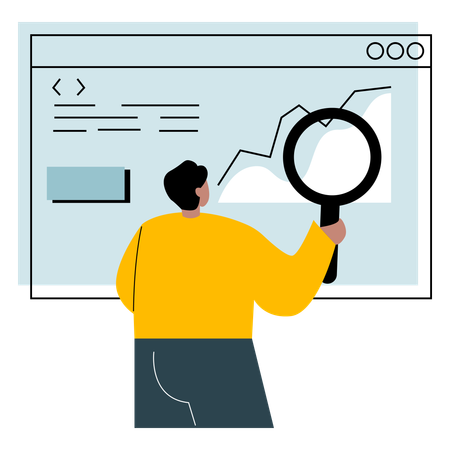 Forschung und Entwicklung durch Analysten  Illustration