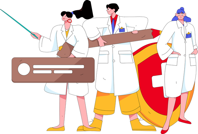 Forschung zur Diagnose  Illustration