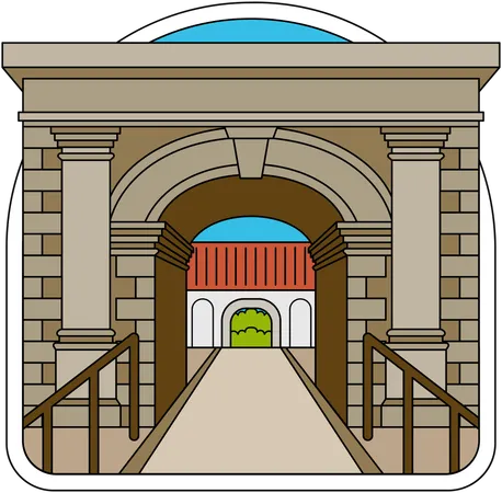 Fort Marlborough Bengkulu  Illustration