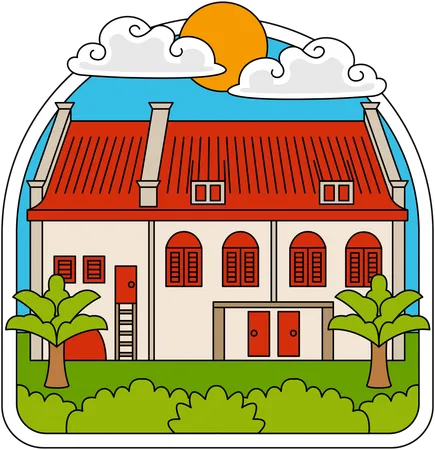 Fort Rotterdam Makassar  Illustration