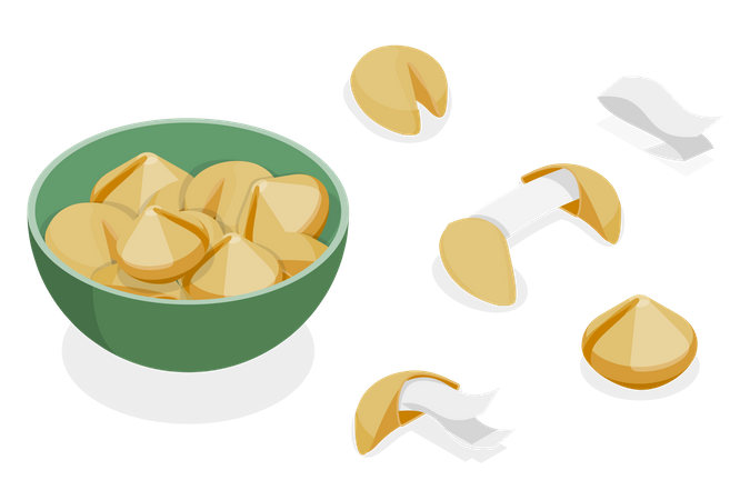 Fortune Cookies  イラスト