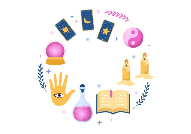 Fortune teller book  Illustration