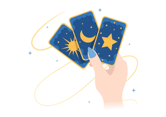 Fortune teller cards  イラスト