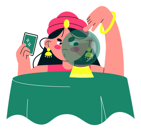 Fortune Telling  Illustration