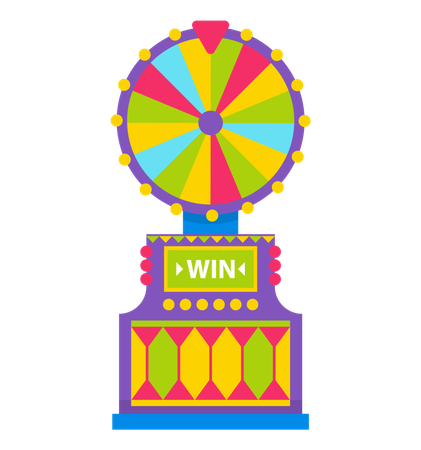 Fortune Wheel Spin to Win  Illustration