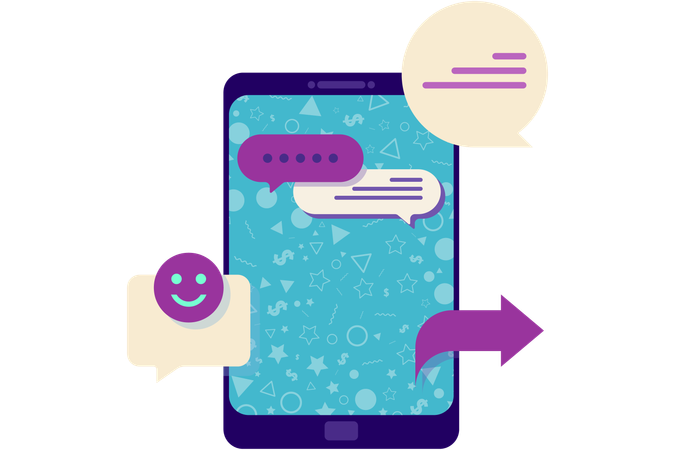 Forward message  Illustration