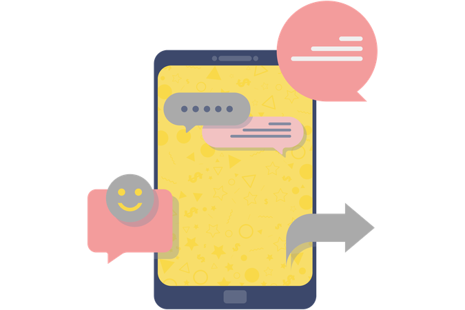 Forward message  Illustration