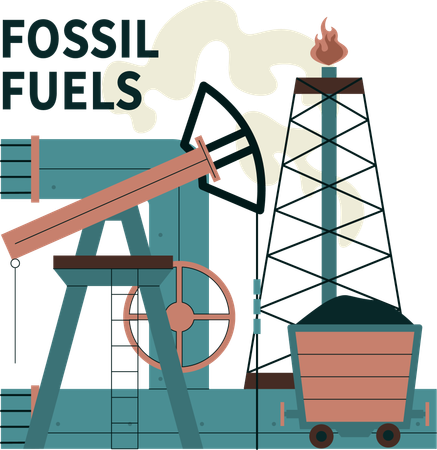 Fossil fuel mining is not advisable  Illustration