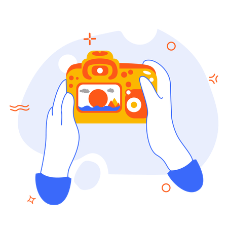 Foto de viagem  Ilustração