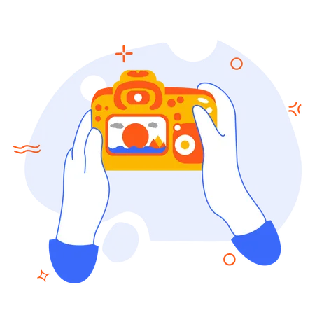 Foto de viagem  Ilustração