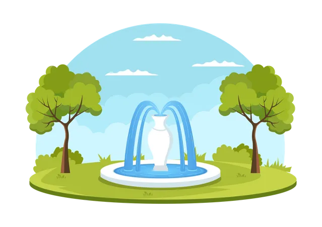 Fountain  Illustration