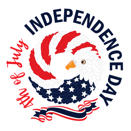 Fourth of july independence day  Illustration