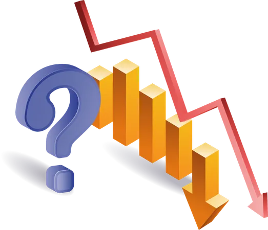 Fragezeichen über Geschäftsentwicklung sinken Analysten  Illustration