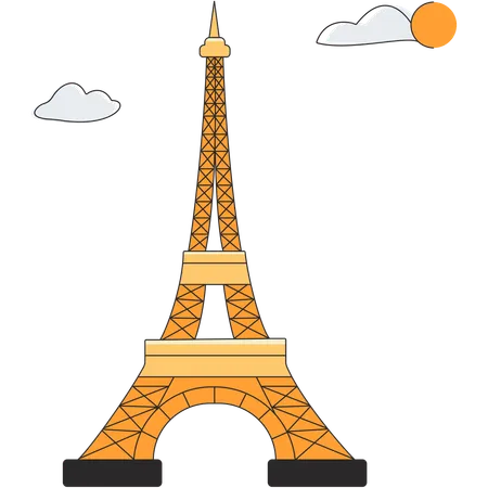 France - Tour Eiffel  Illustration