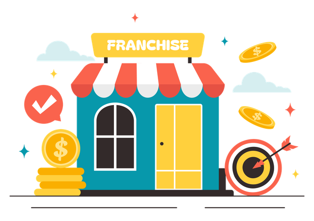 Franchise Advertising Business  Illustration