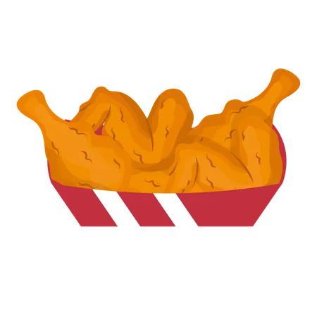 Frango frito  Ilustração