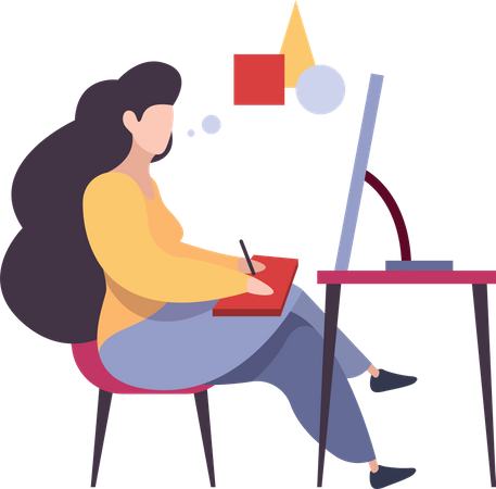 Frauen arbeiten an Webdesign  Illustration