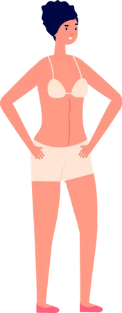 Frau im Bikini  Illustration