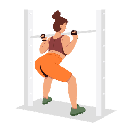 Frauen machen Beintraining  Illustration