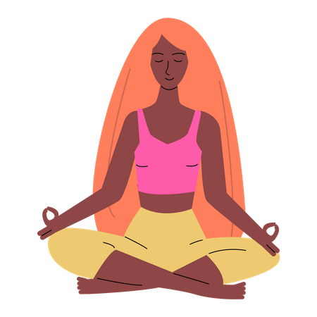 Meditierende Frauen  Illustration