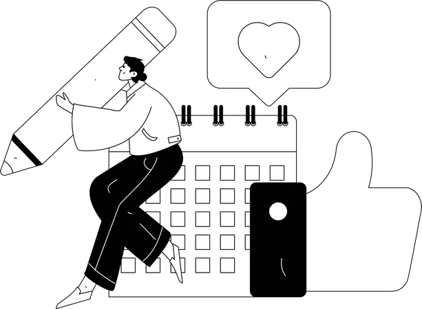 Frauen müssen ihre Termine einhalten  Illustration