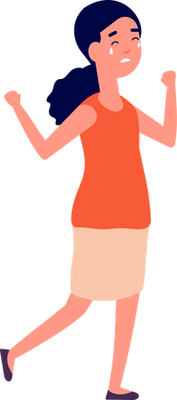 Frau weint  Illustration