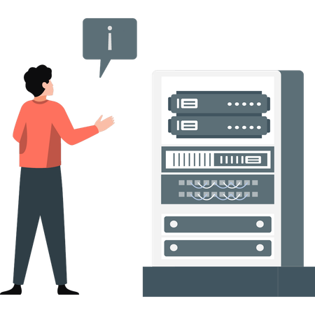 Frau zeigt Management-Informationssystem  Illustration