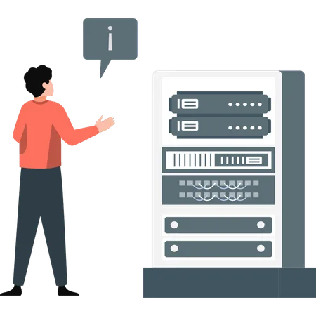 Frau zeigt Management-Informationssystem  Illustration