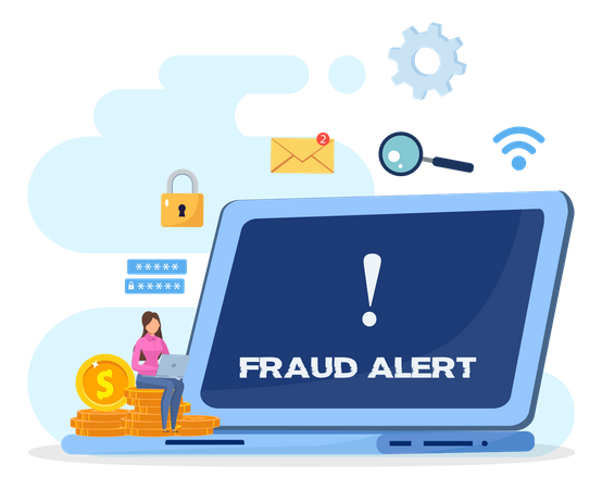 Fraud Alert  Illustration