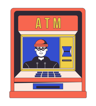 Fraude aux distributeurs automatiques  Illustration