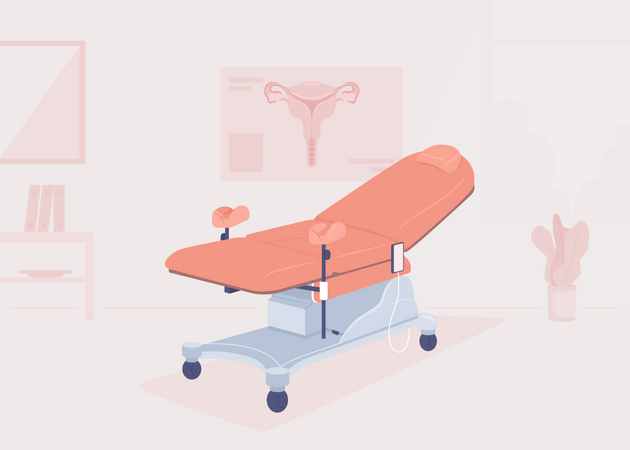 Frauenarztpraxis  Illustration