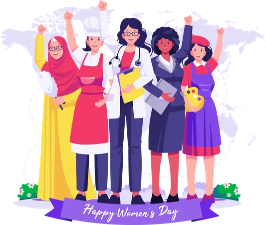 Frauentag  Illustration