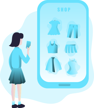 Free Shopping en ligne  Illustration