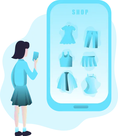 Free Shopping en ligne  Illustration