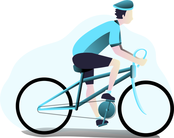 Free Bike Riding  Illustration